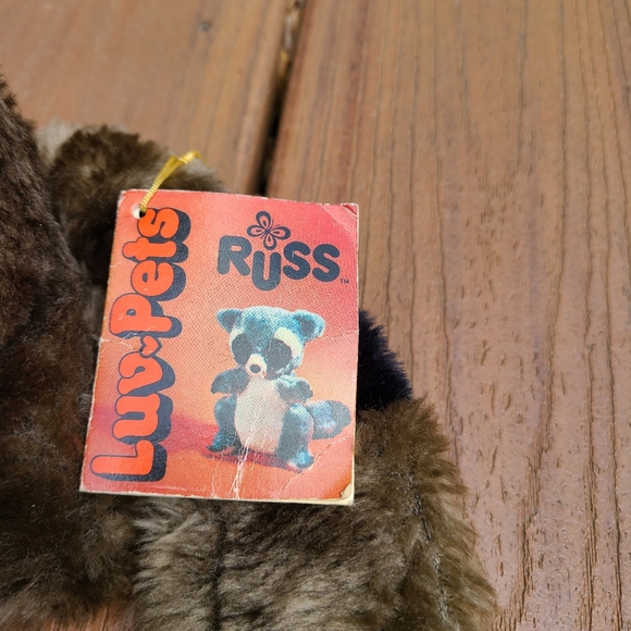 NWT 1979 Vintage Russ Luv-Pets Racoon Jimmy Item No. 526 - Picture 9 of 12
